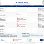 kalendar zaktivnosti za kolovoz 2026